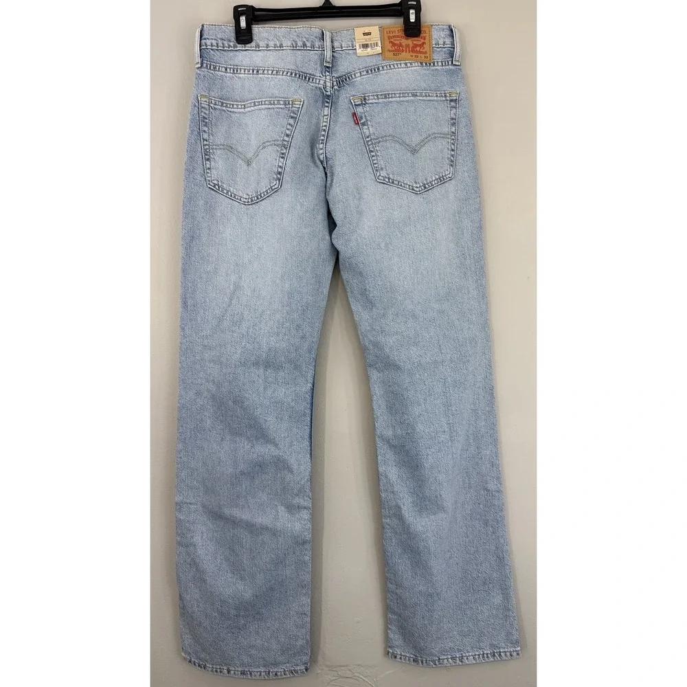 Levi's 527 Slim Bootcut Jeans Men's Tagged 32x32 Light Wash Blue Denim NWT